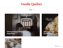 Tablet Screenshot of foodiequebec.com